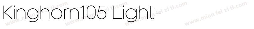 Kinghorn105 Light字体转换
